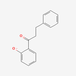 molecular formula C15H13O2- B1182724 2-(3-Phenylpropanoyl)phenolate 