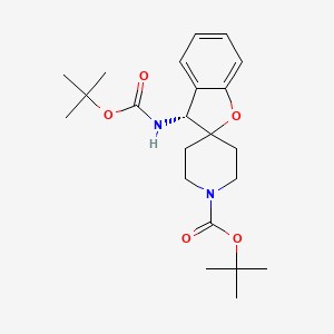 Tert-butyl (3R)-3-(tert-butoxycarbonylamino)spiro[3H-benzofuran-2,4'-piperidine]-1'-carboxylate