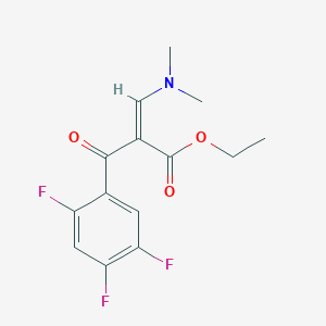 ethyl (Z)-3-(dimethylamino)-2-(2,4,5-trifluorobenzoyl)acrylate