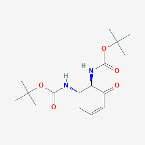 di-tert-butyl ((1S,2R)-3-oxocyclohex-4-ene-1,2-diyl)dicarbamate