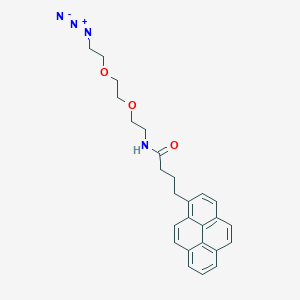 molecular formula C26H28N4O3 B11827303 Pyrene azide 3 