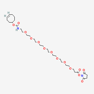 (2,5-dioxopyrrolidin-1-yl) 3-[2-[2-[2-[2-[2-[2-[2-[2-[[(4Z)-cyclooct-4-en-1-yl]oxycarbonylamino]ethoxy]ethoxy]ethoxy]ethoxy]ethoxy]ethoxy]ethoxy]ethoxy]propanoate