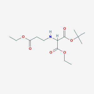 1-tert-Butyl 3-ethyl 2-((3-ethoxy-3-oxopropyl)amino)malonate