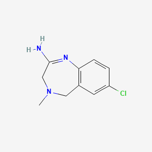 7-Chloro-4-methyl-3,5-dihydro-1,4-benzodiazepin-2-amine