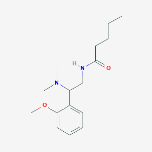 molecular formula C16H26N2O2 B1182742 N-[2-(dimethylamino)-2-(2-methoxyphenyl)ethyl]pentanamide 