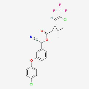 (Z)-(3-(4-Chlorophenoxy)phenyl)(cyano)methyl 3-(2-Chloro-3,3,3-trifluoroprop-1-en-1-yl)-2,2-dimethylcyclopropanecarboxylate