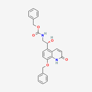 benzyl (R)-(2-(8-(benzyloxy)-2-oxo-1,2-dihydroquinolin-5-yl)-2-hydroxyethyl)carbamate