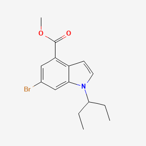 methyl 6-bromo-1-(pentan-3-yl)-1H-indole-4-carboxylate