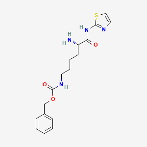 benzyl (S)-(5-amino-6-oxo-6-(thiazol-2-ylamino)hexyl)carbamate