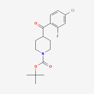 Tert-butyl 4-(4-chloro-2-fluorobenzoyl)piperidine-1-carboxylate