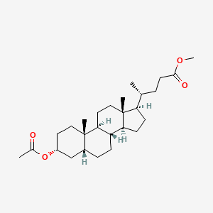 (4R)-Methyl 4-((3R,5R,8R,10S,13R,14S,17R)-3-acetoxy-10,13-dimethylhexadecahydro-1H-cyclopenta[a]phenanthren-17-yl)pentanoate