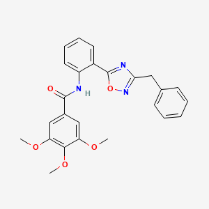 N-[2-(3-benzyl-1,2,4-oxadiazol-5-yl)phenyl]-3,4,5-trimethoxybenzamide
