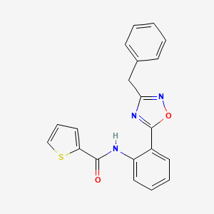 N-[2-(3-benzyl-1,2,4-oxadiazol-5-yl)phenyl]-2-thiophenecarboxamide