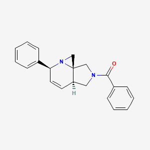 phenyl((3aR,6S,8aR)-6-phenyl-3a,6-dihydro-1H,8H-azirino[1,2-a]pyrrolo[3,4-b]pyridin-2(3H)-yl)methanone