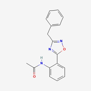 molecular formula C17H15N3O2 B1182816 N-[2-(3-benzyl-1,2,4-oxadiazol-5-yl)phenyl]acetamide 