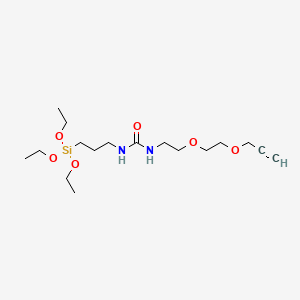 Propargyl-PEG2-urea-C3-triethoxysilane