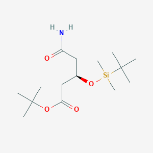 tert-Butyl (R)-5-amino-3-((tert-butyldimethylsilyl)oxy)-5-oxopentanoate