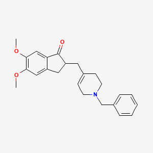 2-[(1-benzyl-3,6-dihydro-2H-pyridin-4-yl)methyl]-5,6-dimethoxy-2,3-dihydroinden-1-one