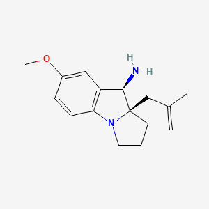 (9R,9aR)-7-methoxy-9a-(2-methylprop-2-en-1-yl)-1H,2H,3H,9H,9aH-benzo[b]pyrrolizin-9-amine