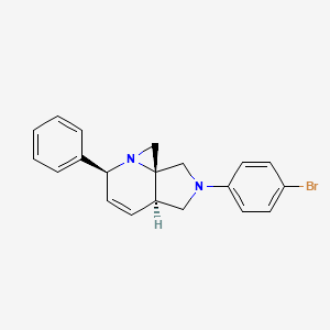 (3aR,6S,8aR)-2-(4-bromophenyl)-6-phenyl-2,3,3a,6-tetrahydro-1H,8H-azirino[1,2-a]pyrrolo[3,4-b]pyridine