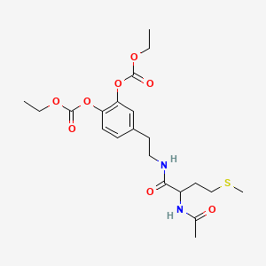 4-{2-[(N-Acetylmethionyl)amino]ethyl}-1,2-phenylene diethyl biscarbonate