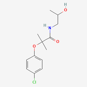 molecular formula C13H18ClNO3 B1182847 2-(4-chlorophenoxy)-N-(2-hydroxypropyl)-2-methylpropanamide 
