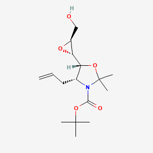 tert-butyl (4R,5R)-4-allyl-5-((2S,3S)-3-(hydroxymethyl)oxiran-2-yl)-2,2-dimethyloxazolidine-3-carboxylate