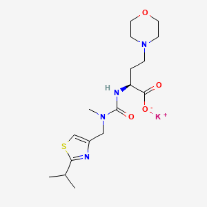 potassium (S)-2-(3-((2-isopropylthiazol-4-yl)methyl)-3-methylureido)-4-morpholinobutanoate