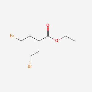 Ethyl 4-bromo-2-(2-bromoethyl)butanoate