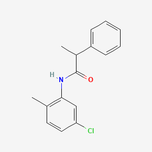 molecular formula C16H16ClNO B1182852 N-(5-chloro-2-methylphenyl)-2-phenylpropanamide 