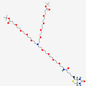 molecular formula C50H94N4O18S B11828522 N-(Biotin-PEG4)-N-bis(PEG4-Boc) 