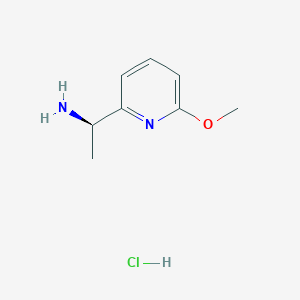 molecular formula C8H13ClN2O B11828632 (R)-1-(6-Methoxypyridin-2-yl)ethanamine hydrochloride 