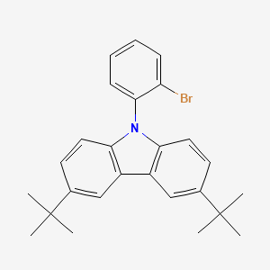 molecular formula C26H28BrN B11828650 9-(2-Bromophenyl)-3,6-di-tert-butyl-9H-carbazole 