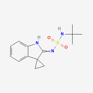 Tert-butyl({1',2'-dihydrospiro[cyclopropane-1,3'-indol]-2'-ylidene}sulfamoyl)amine