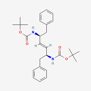 di-tert-butyl ((2S,5S,E)-1,6-diphenylhex-3-ene-2,5-diyl)dicarbamate