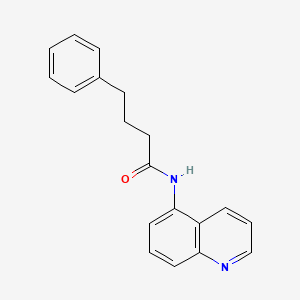 4-phenyl-N-(5-quinolinyl)butanamide