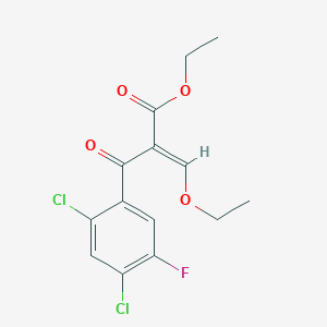 Ethyl 2-(2,4-dichloro-5-fluorobenzoyl)-3-ethoxyprop-2-enoate