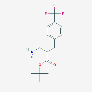 Tert-butyl 2-(aminomethyl)-3-(4-(trifluoromethyl)phenyl)propanoate