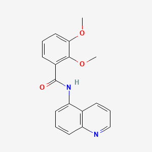 molecular formula C18H16N2O3 B1182870 2,3-dimethoxy-N-(5-quinolinyl)benzamide 