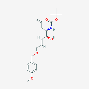 tert-butyl ((4R,5S,E)-5-hydroxy-8-((4-methoxybenzyl)oxy)octa-1,6-dien-4-yl)carbamate