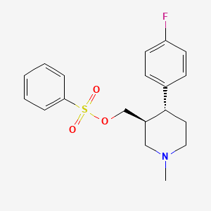 ((3S,4R)-4-(4-fluorophenyl)-1-methylpiperidin-3-yl)methyl benzenesulfonate