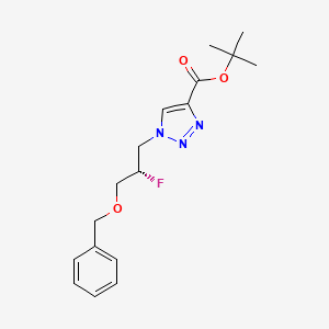 tert-Butyl (S)-1-(3-(benzyloxy)-2-fluoropropyl)-1H-1,2,3-triazole-4-carboxylate