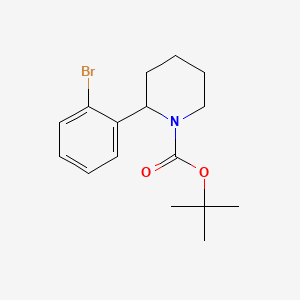 molecular formula C16H22BrNO2 B11828750 Tert-Butyl 2-(2-Bromophenyl)Piperidine-1-Carboxylate 