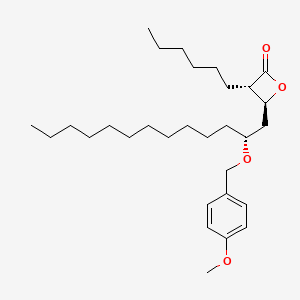 2-Oxetanone, 3-hexyl-4-[(2R)-2-[(4-methoxyphenyl)methoxy]tridecyl]-, (3S,4S)-