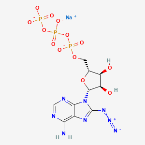 molecular formula C10H11N8NaO13P3-3 B11828807 8-Azidoadenosine 5'-triphosphate sodium salt 