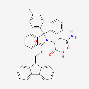 (R)-2-((((9H-Fluoren-9-yl)methoxy)carbonyl)(diphenyl(p-tolyl)methyl)amino)-4-amino-4-oxobutanoicacid