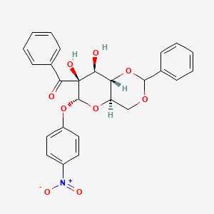 [(4aR,6R,7S,8S,8aS)-7,8-dihydroxy-6-(4-nitrophenoxy)-2-phenyl-4a,6,8,8a-tetrahydro-4H-pyrano[3,2-d][1,3]dioxin-7-yl]-phenylmethanone