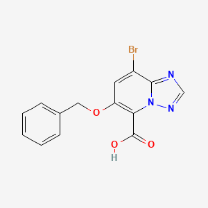 6-(Benzyloxy)-8-bromo-[1,2,4]triazolo[1,5-a]pyridine-5-carboxylic acid