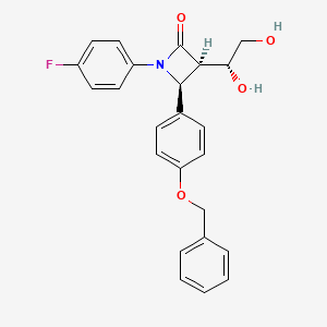 2-Azetidinone, 3-[(1R)-1,2-dihydroxyethyl]-1-(4-fluorophenyl)-4-[4-(phenylmethoxy)phenyl]-, (3R,4S)-