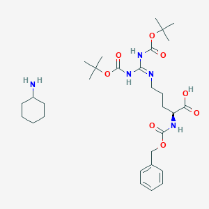 molecular formula C30H49N5O8 B11828966 Z-Arg(Boc)2-OH.CHA 